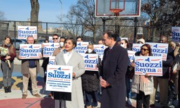 Suozzi tapped Diana Reyna, a former New York City Council member from Brooklyn, as his pick for lieutenant governor. 