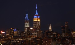 New York taken both concrete and symbolic measures to support Ukraine, including lighting the Empire State Building in Ukraine's national colors.