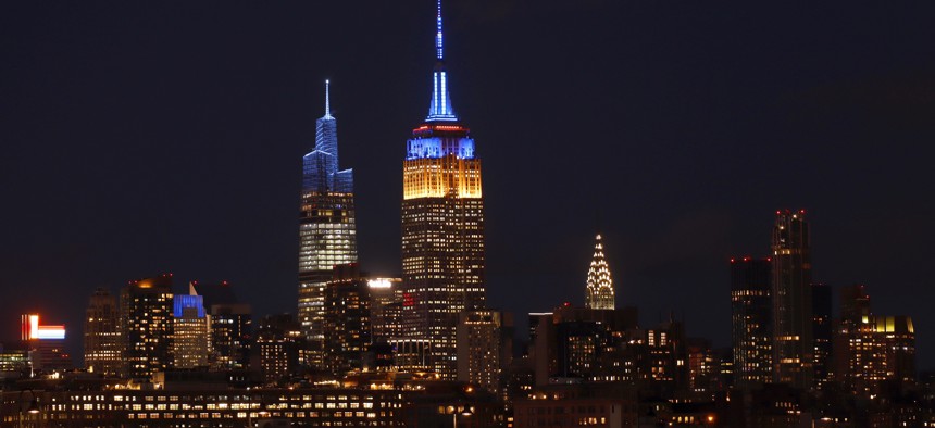 New York taken both concrete and symbolic measures to support Ukraine, including lighting the Empire State Building in Ukraine's national colors.