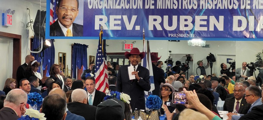 Former Gov. Andrew Cuomo an appearance at a Brooklyn church earlier this month and another one today in the Bronx following an invitation from the Rev. Rubén Díaz, Sr.