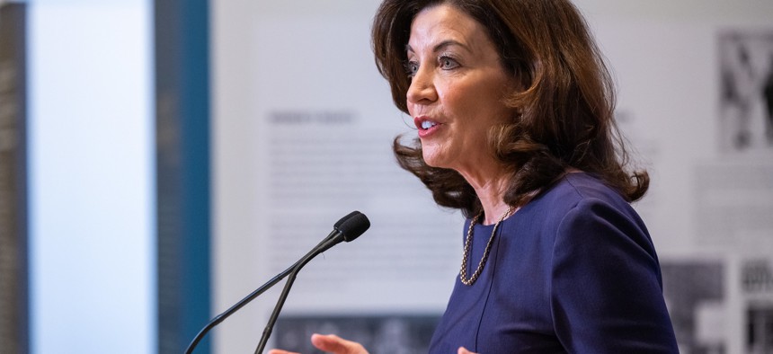 Gov. Kathy Hochul promised bold reform of the state’s ethics watchdog in the budget.