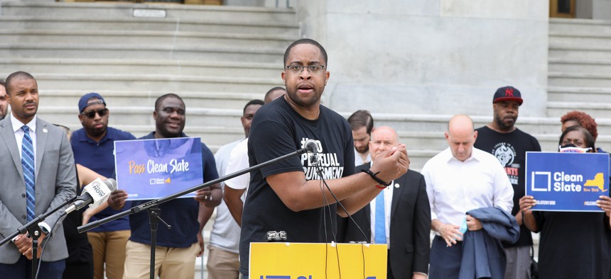 State Sen. Zellnor Myrie is a sponsor of Clean Slate legislation to seal people’s past criminal records. 