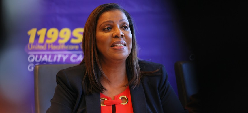 State Attorney General Letitia James.