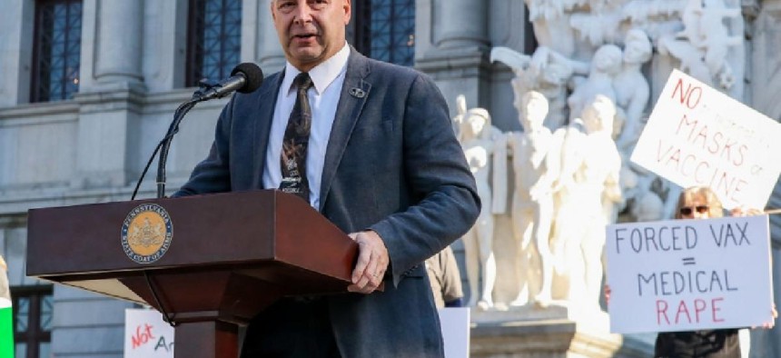 State Sen. Doug Mastriano announced his campaign for governor