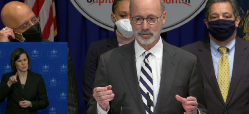 Gov. Tom Wolf and Democratic lawmakers unveil plan to utilize pandemic relief funds