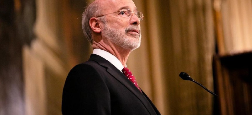 In his previous budget address, Gov. Tom Wolf urged the legislature to tackle gun violence, student debt and toxic schools.