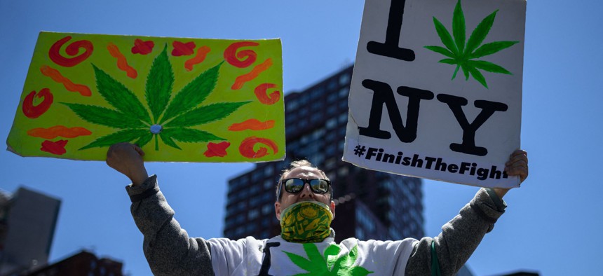  New Yorkers who partake are celebrating the second 4/20 since a new law lifted the prohibition. 