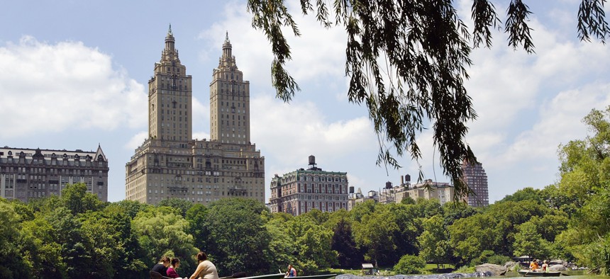 The San Reno building along Central Park.