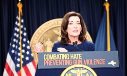 Gov. Kathy Hochul said abortion rights and gun laws were at the top her list of priorities for the end of the session. 