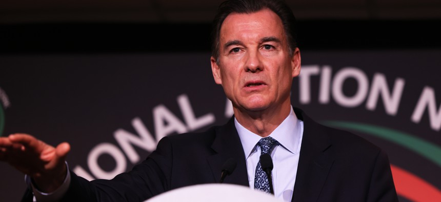 Rep. Tom Suozzi in April in New York City during the 2022 National Action Network's Annual Convention.