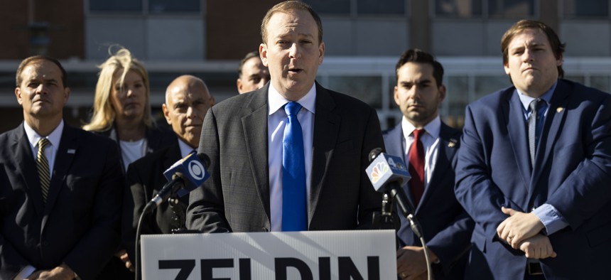 Rep. Lee Zeldin is among GOP candidates in the race for governor. 