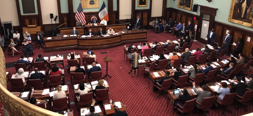 The New York City Council votes on the city's fiscal year 2023 budget.