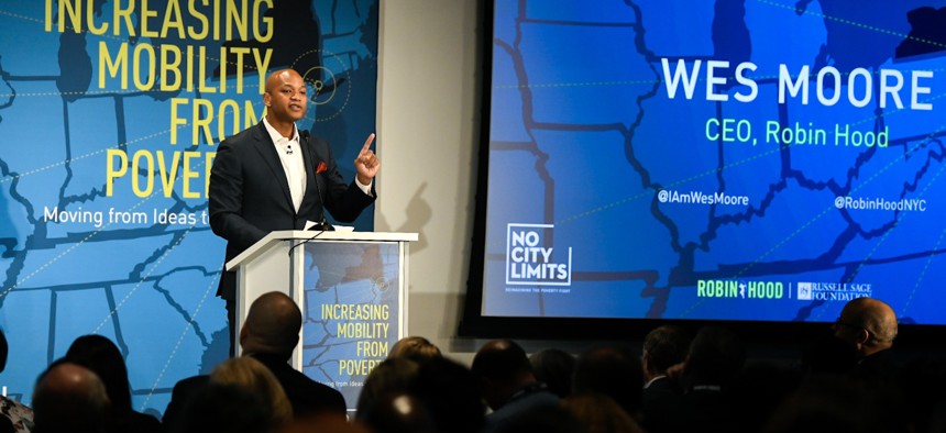 Robin Hood Foundation CEO Wes Moore at a Feb. 4, 2019 event in New York City