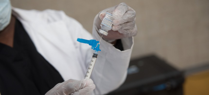 Dose of COVID-19 vaccine.