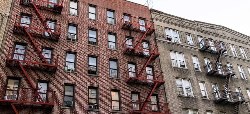 Buildings in New York City.