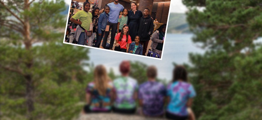 The Fresh Air Fund launched its 142nd summer on June 28 with Executive Director Fatima Shama (center right) and former Fresh Air child, Israel Dudley, (center left) in attendance.