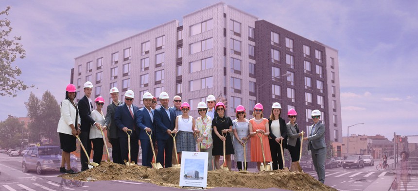 The Bridge broke ground on a new affordable housing complex on July 12 at the site of a former parking lot in the Bronx.