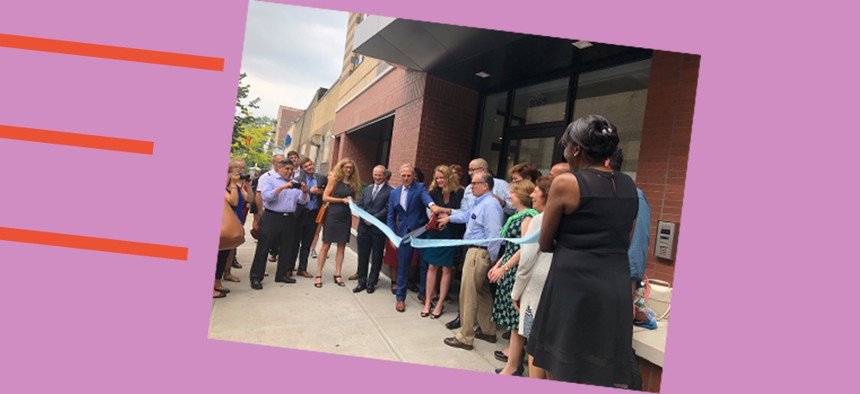 Ribbon cutting at Jericho Project's Walton House development