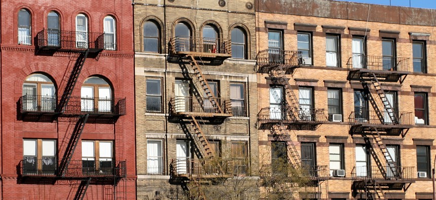 Buildings in New York City.