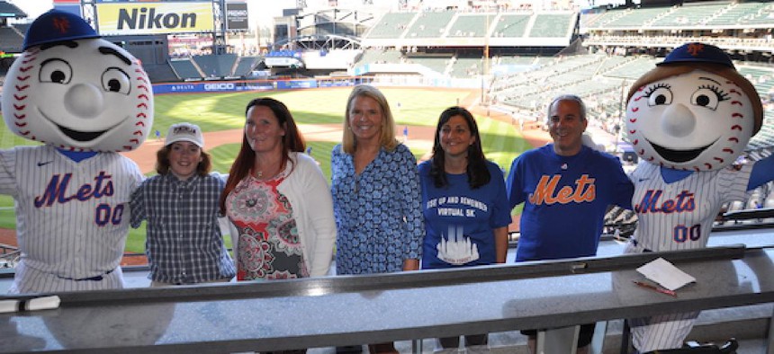 Family Night Out hosted by the Mets ahead of Father’s Day for Tuesday’s Children families who lost loved ones on 9/11.