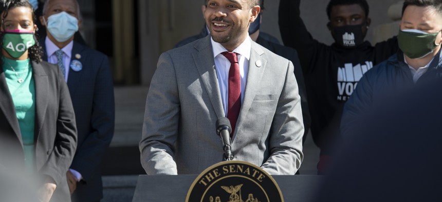 State Sen. Jabari Brisport.