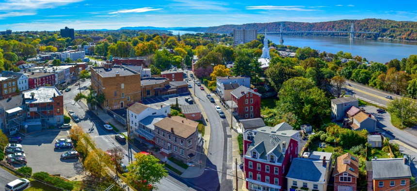 View of Poughkeepsie, New York. 