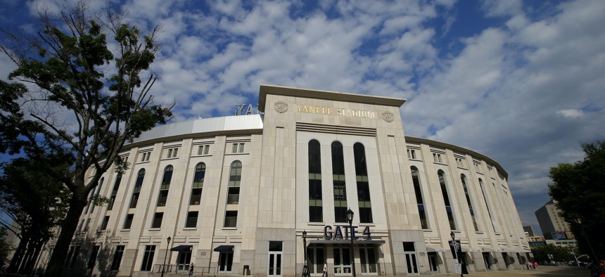 Yankee Stadium in the Bronx.