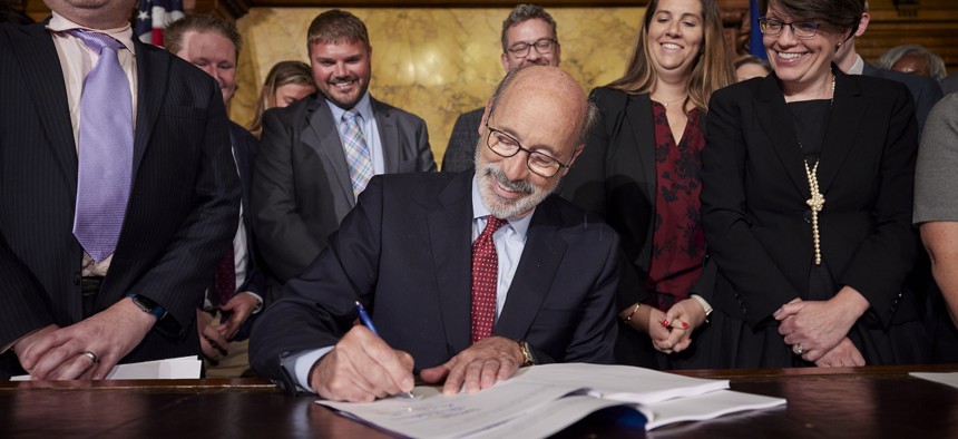 Wolf signed into law a $45.2 billion spending plan for FY 2022-23.