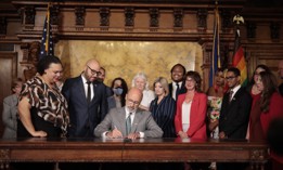 Gov. Tom Wolf signs an executive order discouraging the use of conversion therapy in Pennsylvania