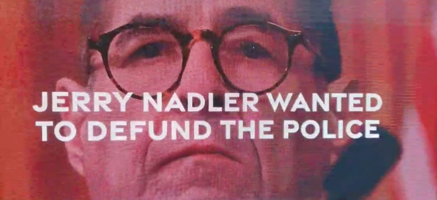Right after an anti-Nadler video ad played on a truck on the Upper West Side, a digital ad appeared supporting Nadler’s chief rival, Rep. Carolyn Maloney.