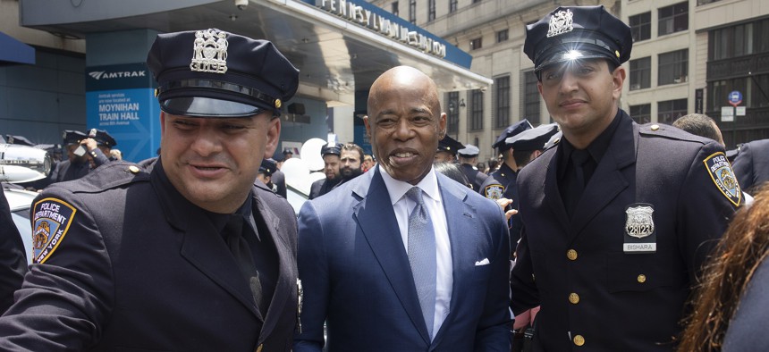 New York City Mayor Eric Adams has police union and other contracts to renegotiate.