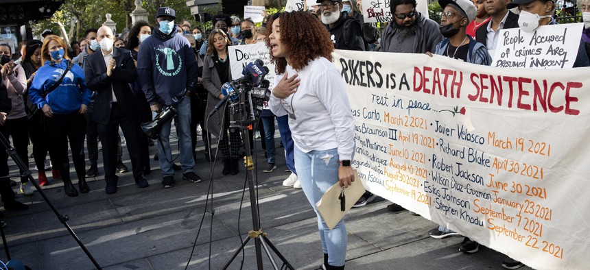 Last year, activists and family members rallied on behalf of people who died on Rikers Island.