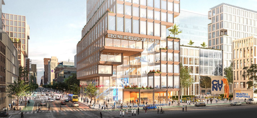 A conceptual rendering of the SPARC Kips Bay campus.