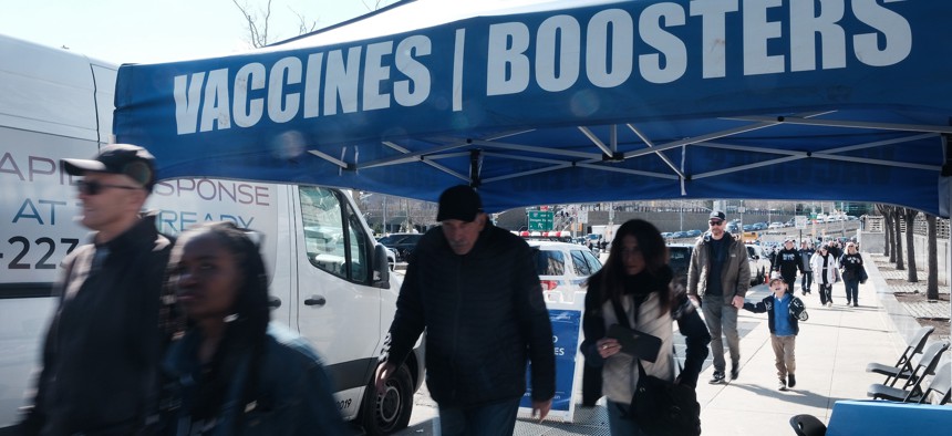 93% of New York’s total population have received at least one primary vaccine dose, and 79% of the population has completed the primary vaccine series, according to state data.