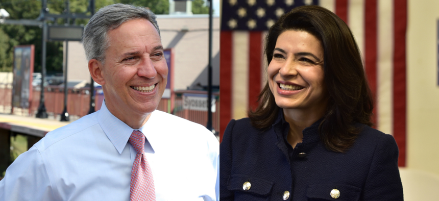 Jack Martins and state Sen. Anna Kaplan are one of the marquee state Senate races to watch on Long Island.