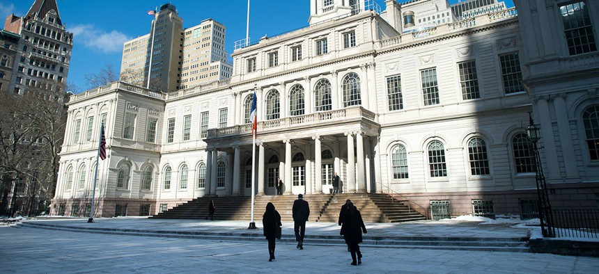 Mayor Bill de Blasio at City Hall