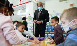 Eric Adams said the prior administration’s promises of universal 3-K and pre-K fell short because many students with disabilities were unable to get a spot in the program.