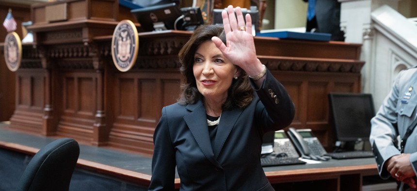 While serving in Congress, Kathy Hochul joined Republicans in voting to repeal the Diversity Immigration visa program – which allows 50,000 people from underrepresented countries to immigrate to the United States through a lottery system.