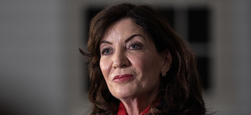 Gov. Kathy Hochul’s pick for chief judge of the state Court of Appeals was rejected by members of the state Senate Judiciary Committee.