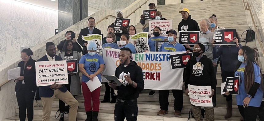 Rally at State Capitol in Albany