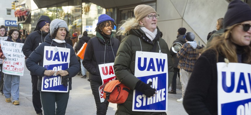 On Nov. 16, 1,800 part-time faculty members of The New School went on strike over low wages and poor working conditions. The strike, which ended on Dec. 11, was the longest adjunct professor strike in United States history.