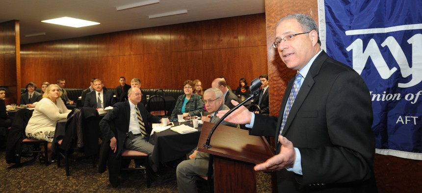 Andy Pallotta, the president of New York State United Teachers, has only a few weeks left at NYSUT after he announced his retirement in a letter to local union presidents in February.