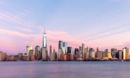 The Manhattan skyline