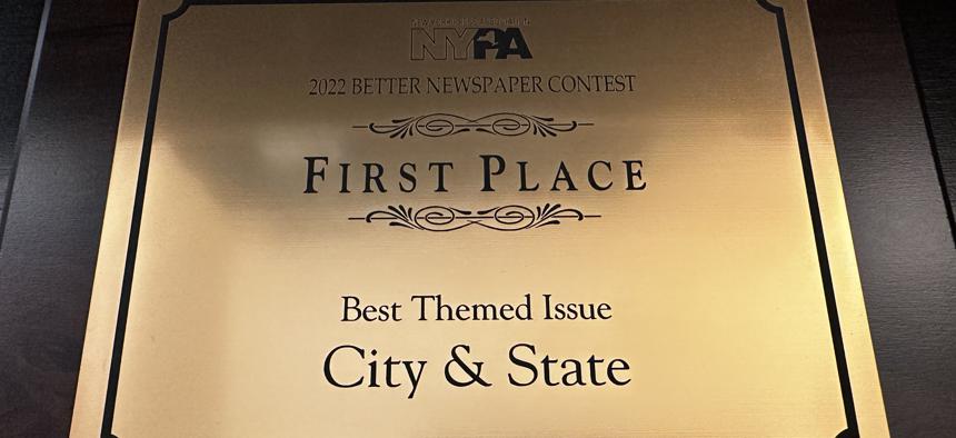 City & State won nine awards at the New York Press Association's 2022 Better Newspaper Contest, including First Place for Best Themed Issue.