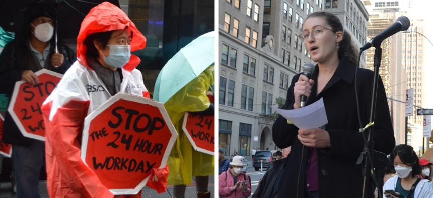 Sarah Ahn (left) and Juliet Emerson-Colvin (right)