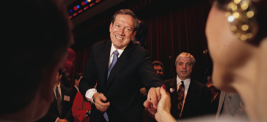 Former Gov. George Pataki once signed a budget deal in August.