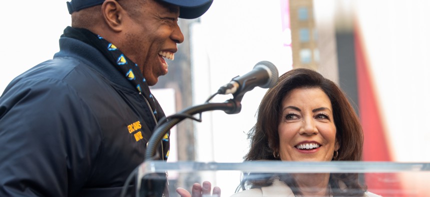 New York City Mayor Eric Adams & Gov. Kathy Hochu