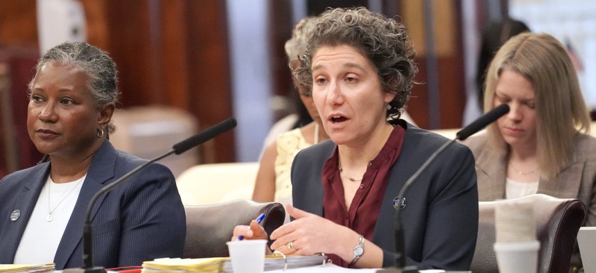 Acting Department of Social Services Commissioner Molly Wasow Park testified before the New York City Council on Monday.