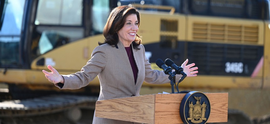 The governor has said she will take a year to build a coalition of housing allies.