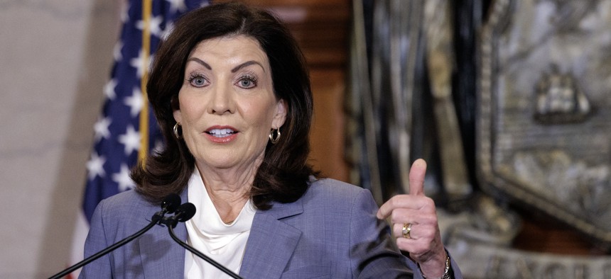Gov. Kathy Hochul sent a letter asking for federal assistance with the migrant crisis.